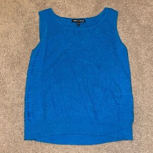 Cable & Gauge Small Blue Short Sleeve Sweater